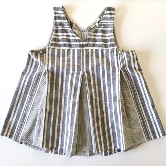 Madewell - Striped Cotton Trapeze Tank - Size 2 - Picture 1 of 8